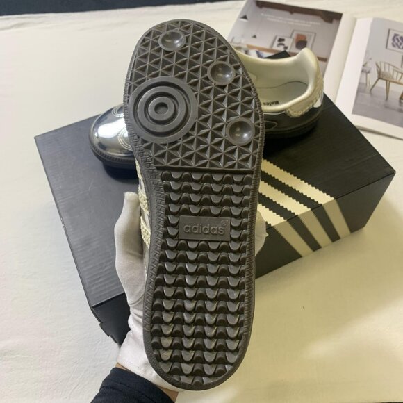 New Adidas Samba x Wales Bonner Silver Metallic - Picture 7 of 10
